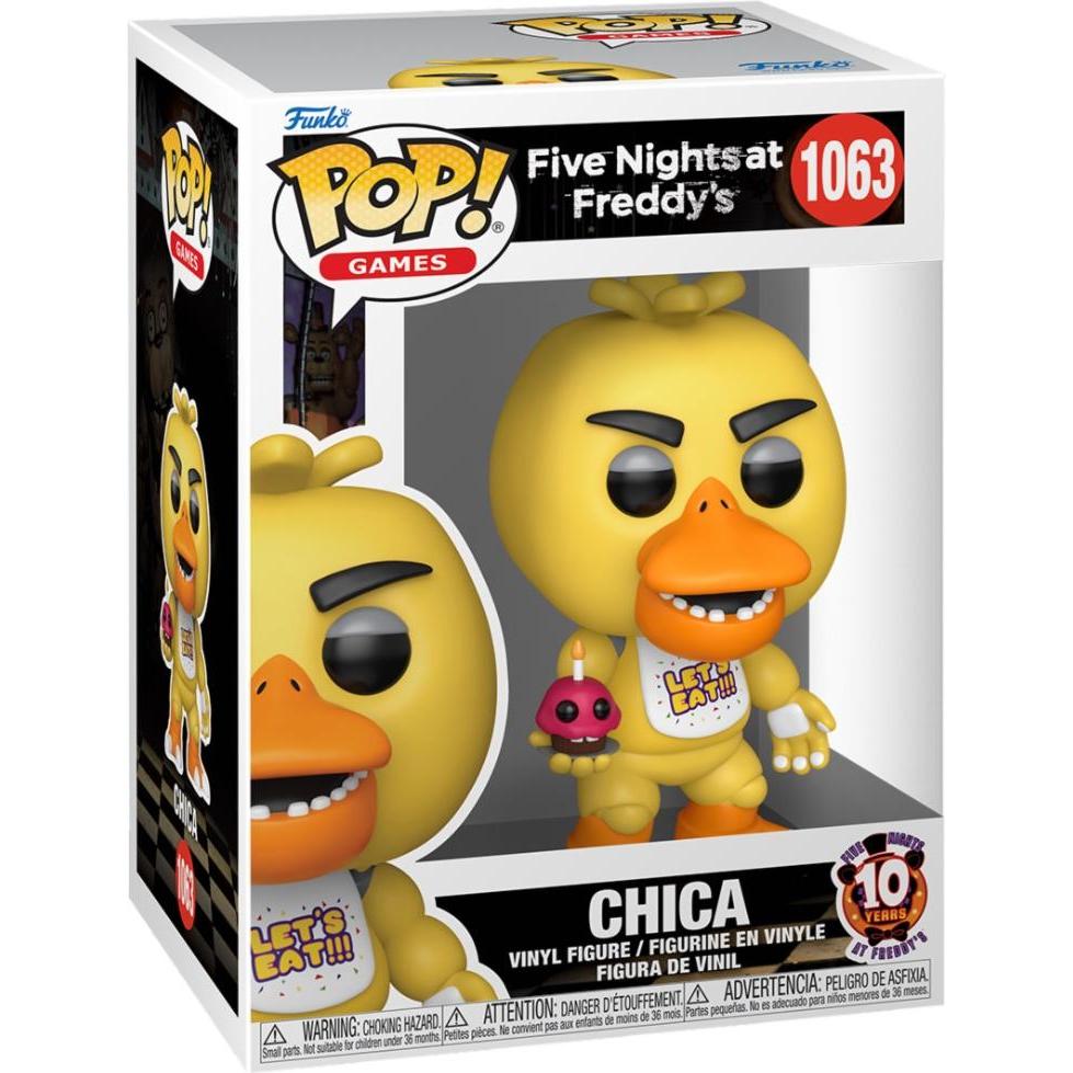 Thumbnail - Funko Five Nights at Freddy's POP! Vinyl Figur 10th Anniversary - Chica 9 cm
