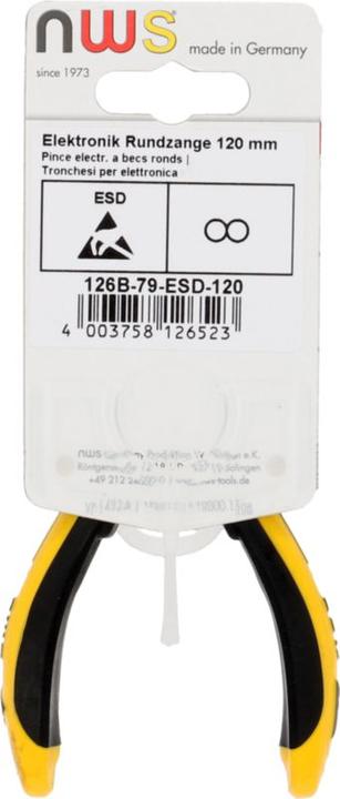 Image du produit NWS Pince ronde électronique/mécanique de précision (170 mm)