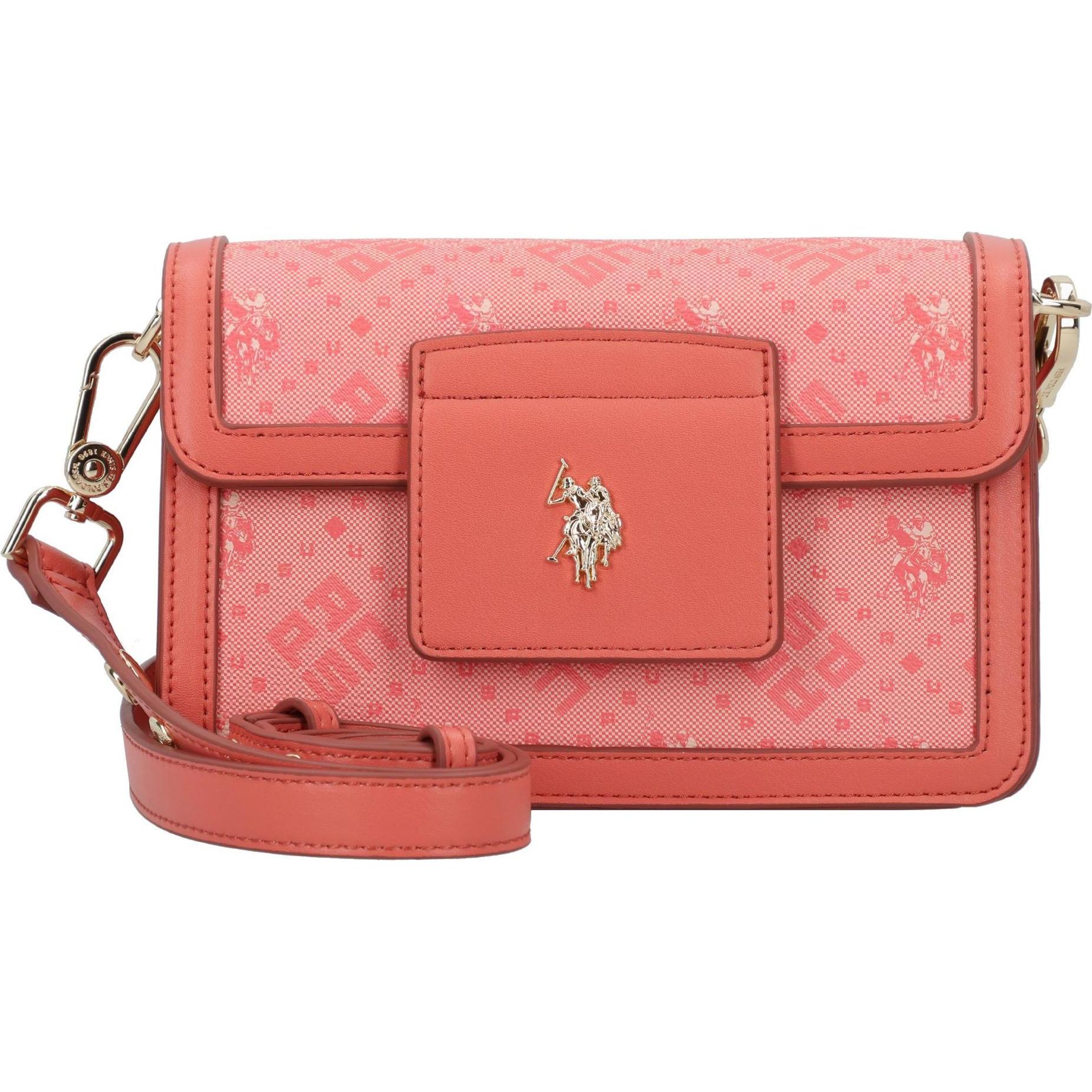 U.S. Polo, Handtasche, NEW HAMPTON Umhängetasche 20 cm, Orange