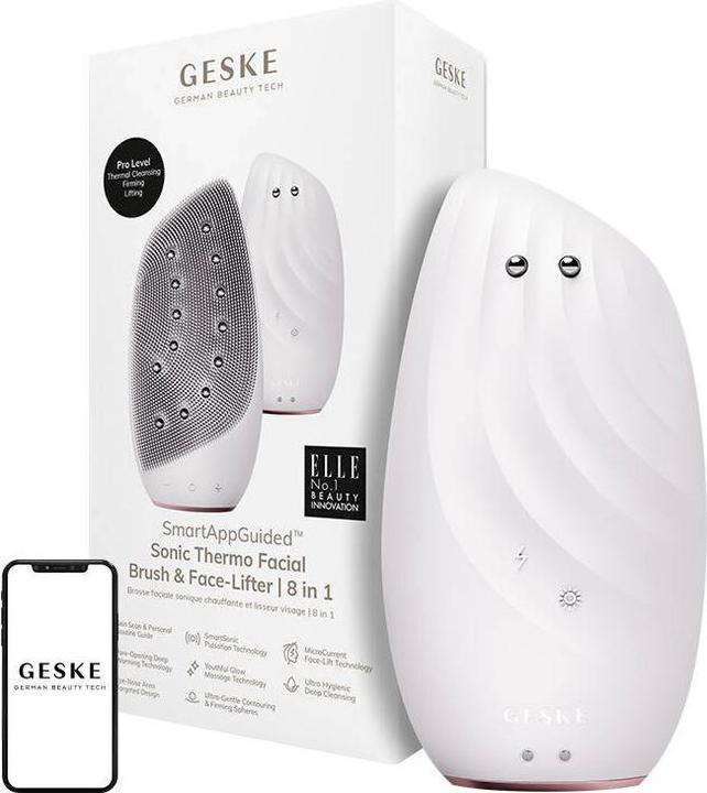 Actual product image Konjac Sponge Soniczna szczoteczka termiczna & lifting do twarzy 8w1 Geske z Aplikacją (starlight)