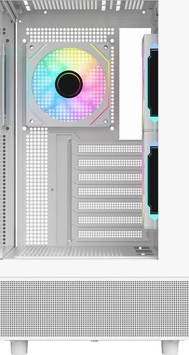Produktbild Itek Boitier Moyen Tour ATX Showbui 42 RGB avec panneaux vitrés (Blanc) (Mini-ITX, mATX, ATX)