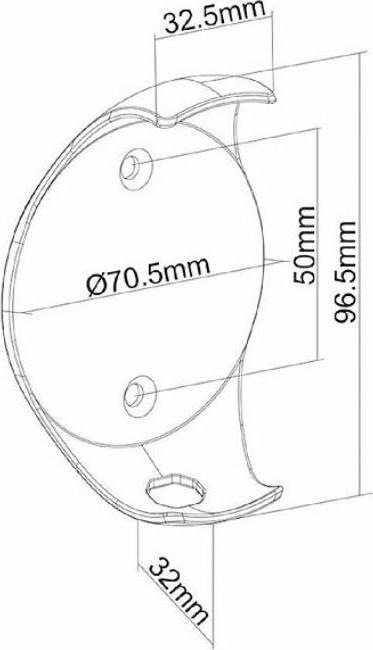 Immagine prodotto Maclean MC-842 - Supporto a muro per altoparlanti, compatibile con Google Home Mini, nero (1 pz., Installazione a parete, Non mobile)