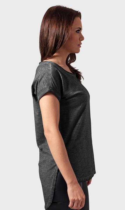 Actual product image Urban Classics Ladies Long Back Shaped Spray Dye Tee (XS)