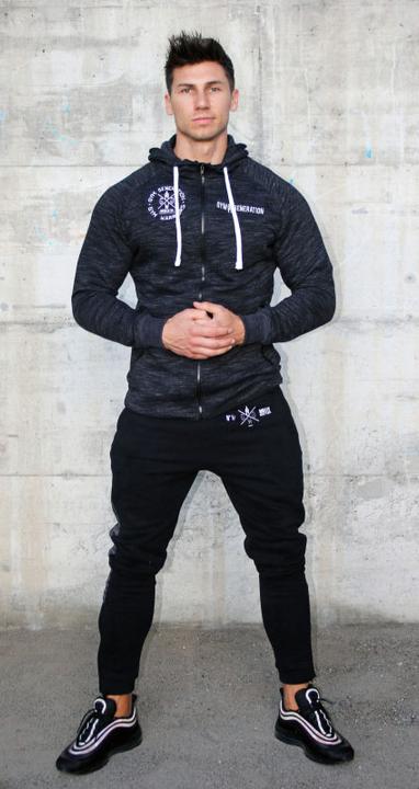 Immagine prodotto Gym Generation Felpa con cappuccio e zip - GUNMETAL (XL)