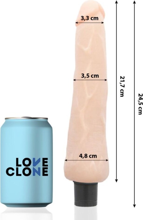 Actual product image Love Clone Loveclone Ragnar Self Lubricating Vibrator 24.5cm