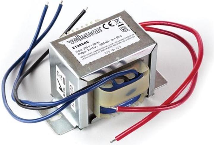 Image du produit Velleman Open-Frame Transformer 24va 2 x 12v 1000ma