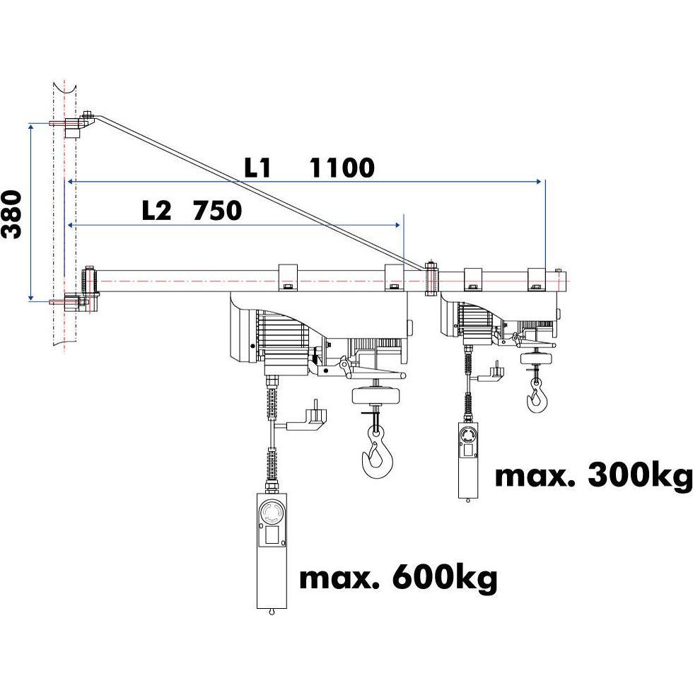 Thumbnail - Holzmann, Wagenheber, SA3001100 Schwenkarm für ESZ T
