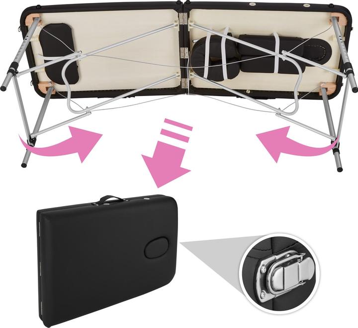 Actual product image tectake 2 zone massage table