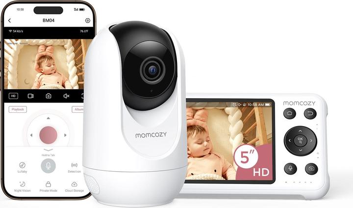 Image du produit Momcozy Moniteur bébé (Babyphone audio, Babyphone avec caméra, 300 m)