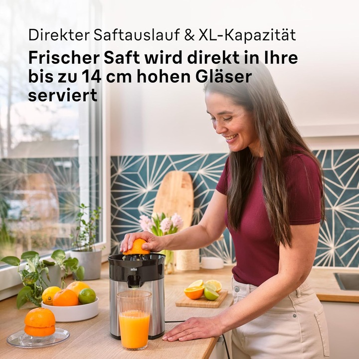 Productafbeelding Braun CJ 5050 BK Citruspers CitrusQuick 5 60W XL-Disign sw (CH stekker)