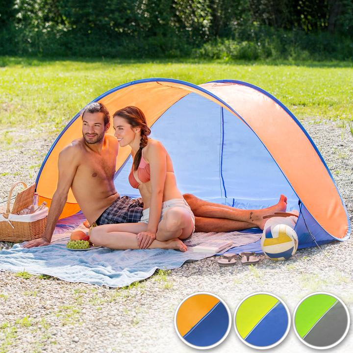 Actual product image tectake Pop Up Beach Shell Jasmin (beach tent, 1.20 kg, 2 persons)