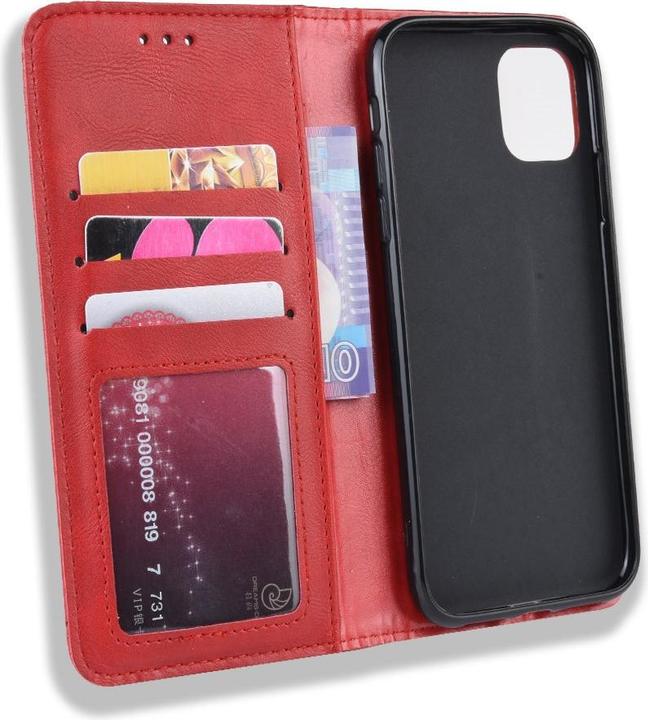 Actual product image Cover-Discount iPhone 12 / 12 Pro - Stand Flip Case Cover red (Apple iPhone 12, Apple iPhone 12 Pro)