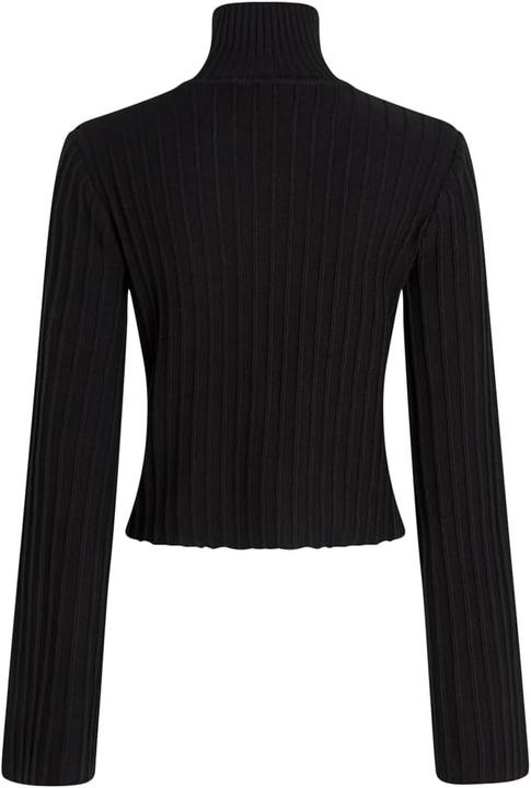 Image du produit Karl Lagerfeld Pull plissé col cheminée avec logo textuel (M)