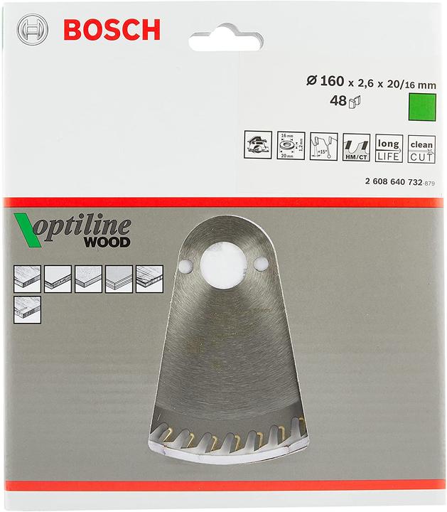 Immagine prodotto Bosch Professional Zubehör Lama per sega circolare PRO Wood, 160 x 2,6 x 20 mm