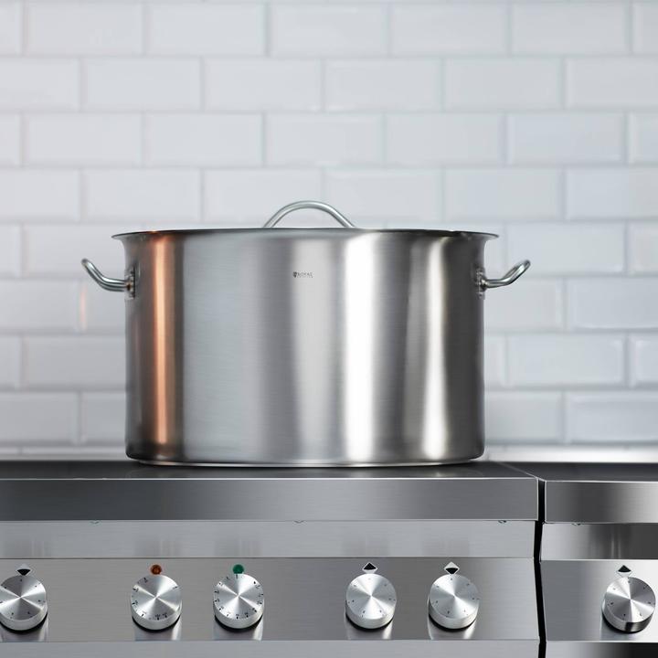 Produktbild Royal Catering Kochtopf Induktion 44 Liter Kochtopf + Deckel Suppentopf Rostfrei Topf Eintopf (Kochtopf, Edelstahl, 45 x 31 cm)