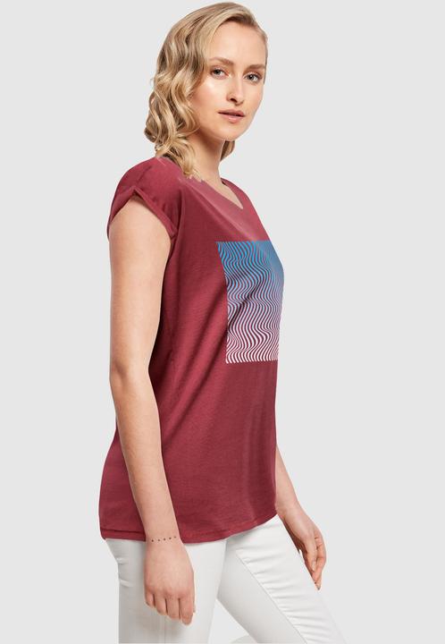 Actual product image Merchcode Ladies Summer - Wavy Pattern T-Shirt - 112601 (XL)