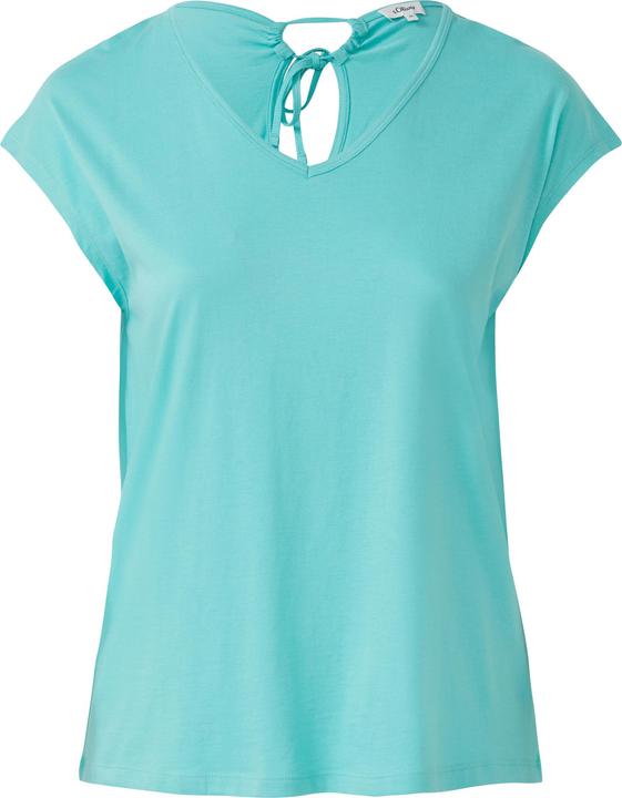 Produktbild S.Oliver T-Shirt Ärmelloses Relaxed-Fit-Shirt mit Cut-out und Schleife (46)