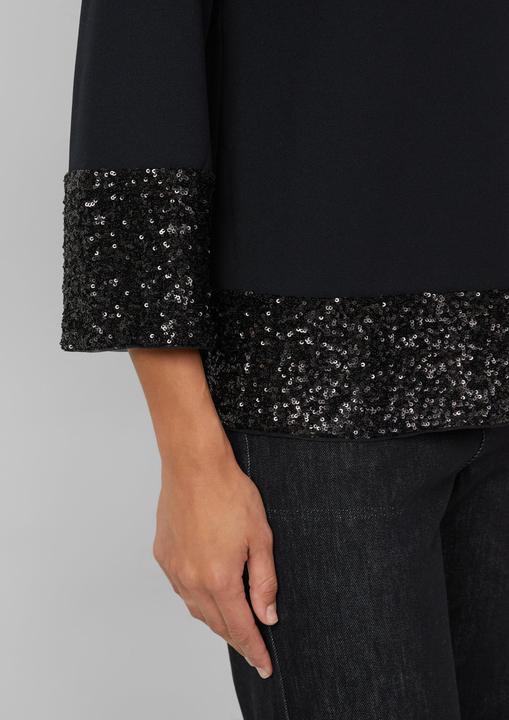 Immagine prodotto s.Oliver Bluse Tunikabluse mit Pailletten an den Säumen (32)