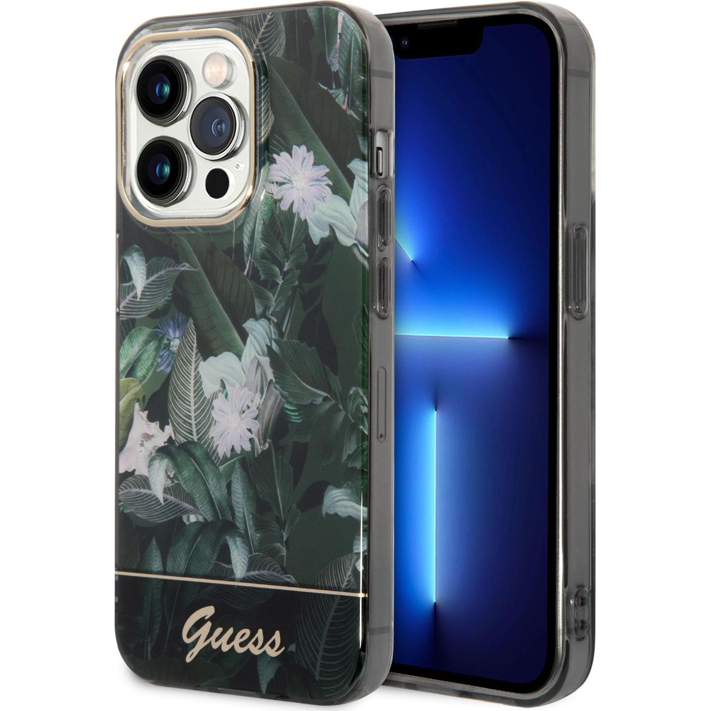 Guess Hard Case (Apple iPhone 14 Pro Max), Smartphone Hülle, Grün