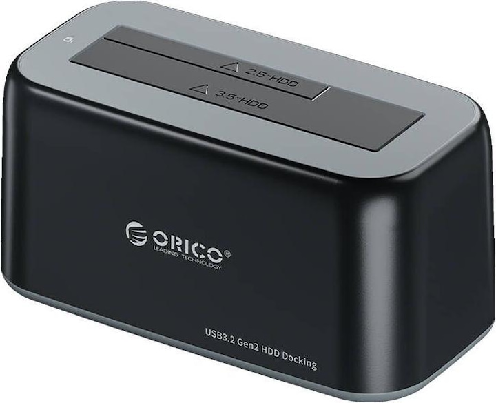 Produktbild Orico docking station for 2.5 / 3.5" HDD / SSD, 5Gbps, USB-C to USB-C/A (black) (USB-C, 1 Ports)