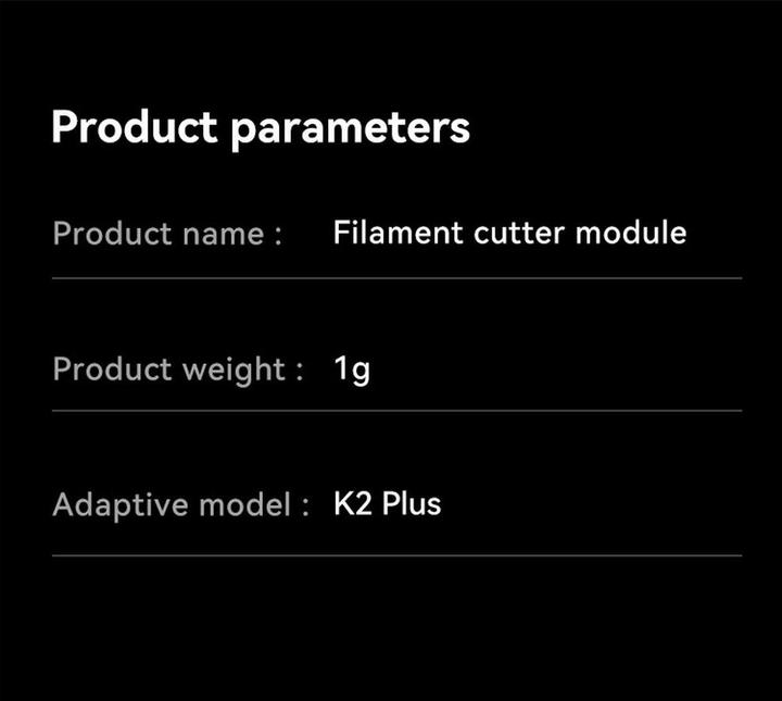 Produktbild Creality Filamentschneider K2 Plus Set