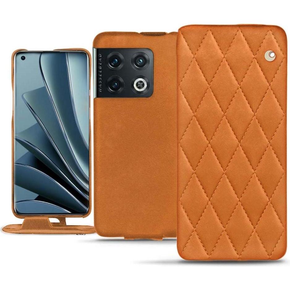 Noreve Lederschutzhülle vertikal (OnePlus 10 Pro), Smartphone Hülle, Orange