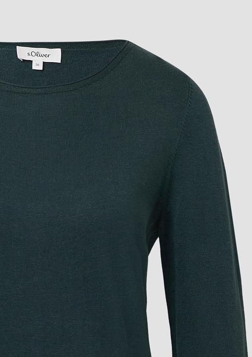 Produktbild s.Oliver Strickpullover Weicher Feinstrickpullover mit Rollkanten (46)