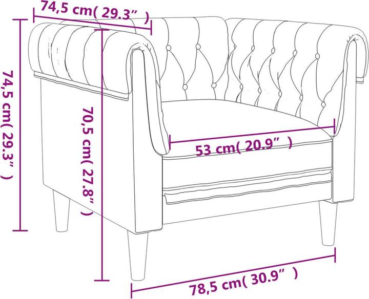 Produktbild vidaXL 2-Sitzer-Sofa (2-Sitzer)