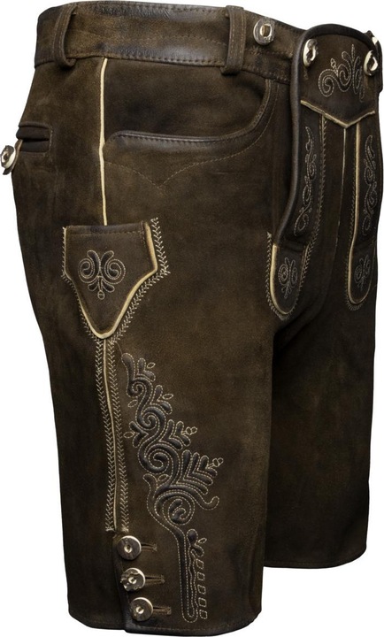 Produktbild Maddox Lederhose Rafael Antik Nuss, kurz, braun (60)
