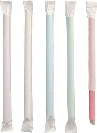 Papstar Paille en papier, 200 mm, couleurs assorties (200 x)