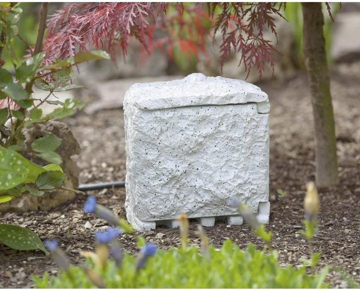 Produktbild Renkforce Gartensteckdose 4fach Stein-Grau