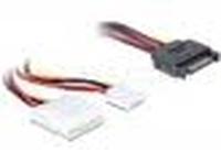 Actual product image Delock Y-cable Power SATA (30 cm, 15 pin S-ATA, 4 pin floppy, 4 pin Molex)