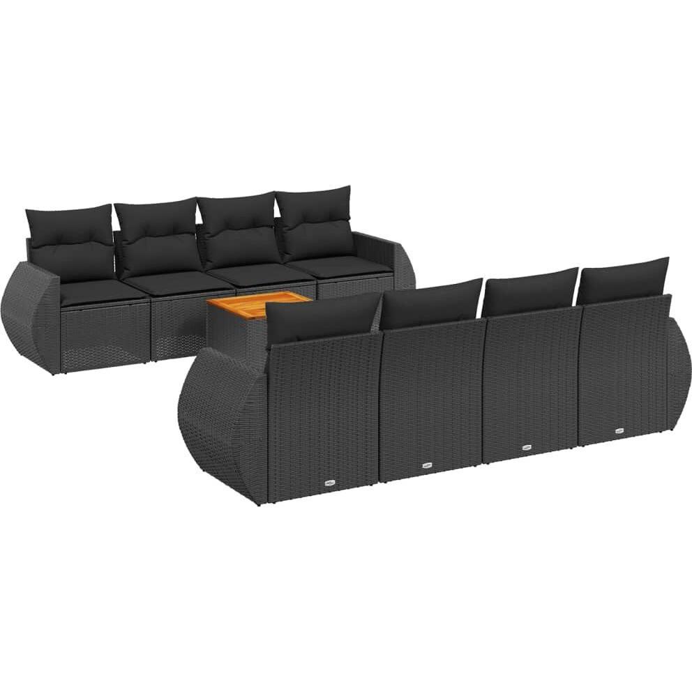 VidaXL, Gartenlounge, 10-tlg. Garten-Lounge-Set mit Kissen