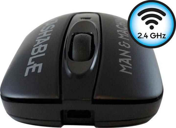Actual product image Man & Machine Europe MAN&MACHINE Mouse C washable wirel. 1000dpi,USB,2button,black,DE,wireless (Wireless)