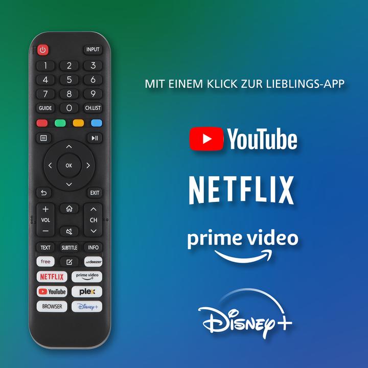 Produktbild JVC Fernseher 65 Zoll Smart TV VIDAA LT-65VD3555 4K Fernseher UHD, HDR Dolby Vision und Triple-Tuner (65", LED, 4K, 2025)
