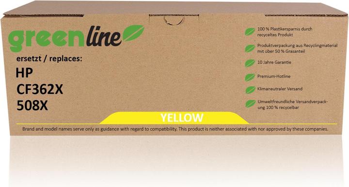 Image du produit Inkadoo Toner greenline remplace HP CF 362 X / 508X toner, jaune jaune (Y)