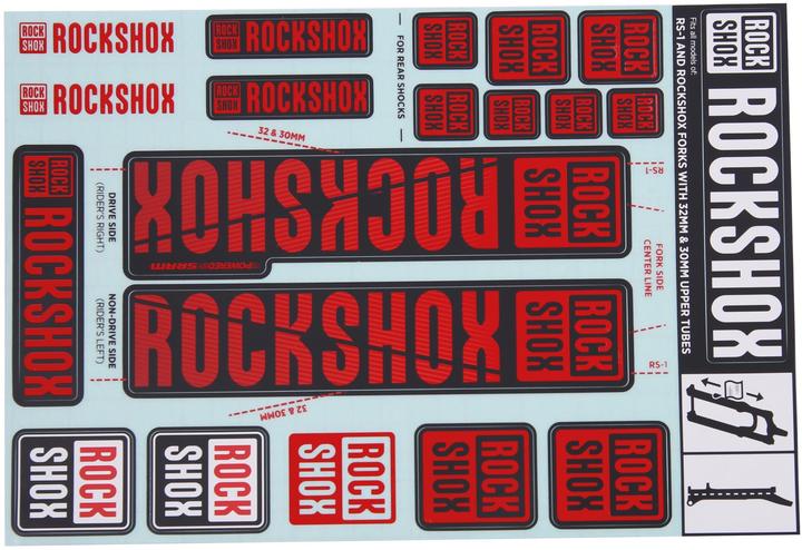 Actual product image RockShox Bike fork sticker kit until 2018