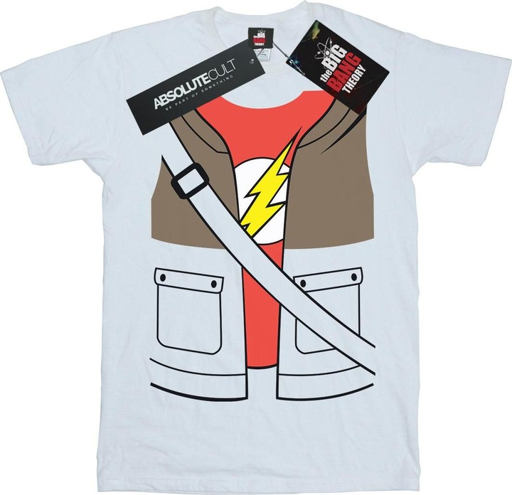 Immagine prodotto Big Bang Theory T-shirt con costume Sheldon Cooper per uomo (L)
