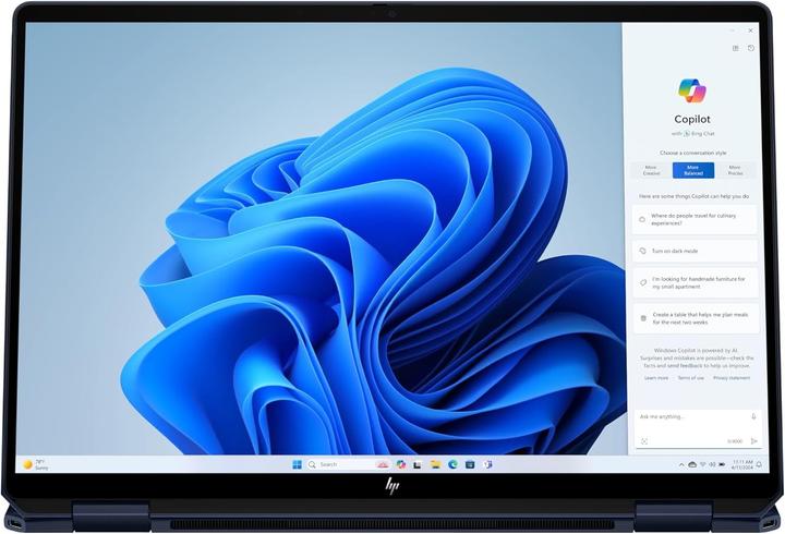 Actual product image HP OmniBook Ultra 14-fh0030nd Copilot+ PC - QWERTY (B0QV5EA#ABH) (14", 1000 GB, 16 GB, DE)