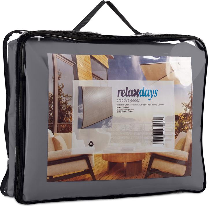 Image du produit Relaxdays Voile d'ombrage trapèze (550 x 400 x 0,5 cm)