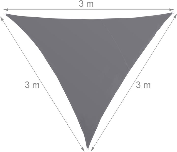Image du produit Relaxdays Voile d'ombrage triangle (300 x 250 x 0,5 cm)