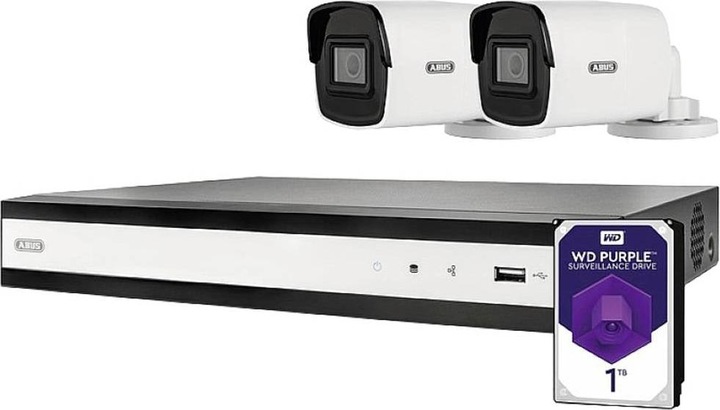 Immagine prodotto Abus TVVR36422T Set completo con NVR e 2 telecamere PoE mini-tube (1920 x 1080 Pixels)