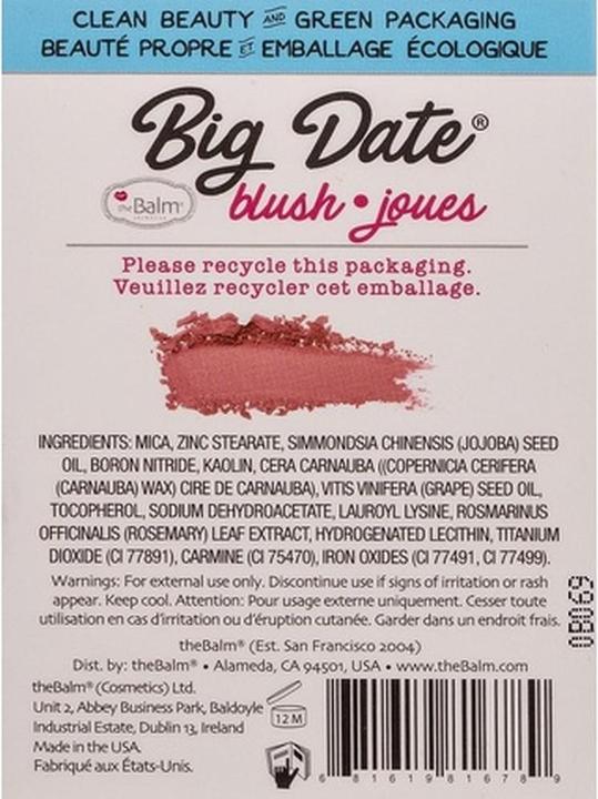Actual product image The Balm Big Date®