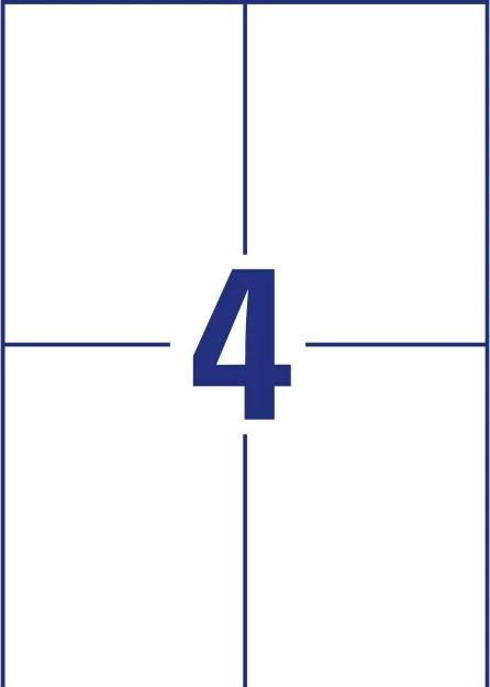 Productafbeelding Avery Universele etiketten 105 x 148 mm, 10 vel