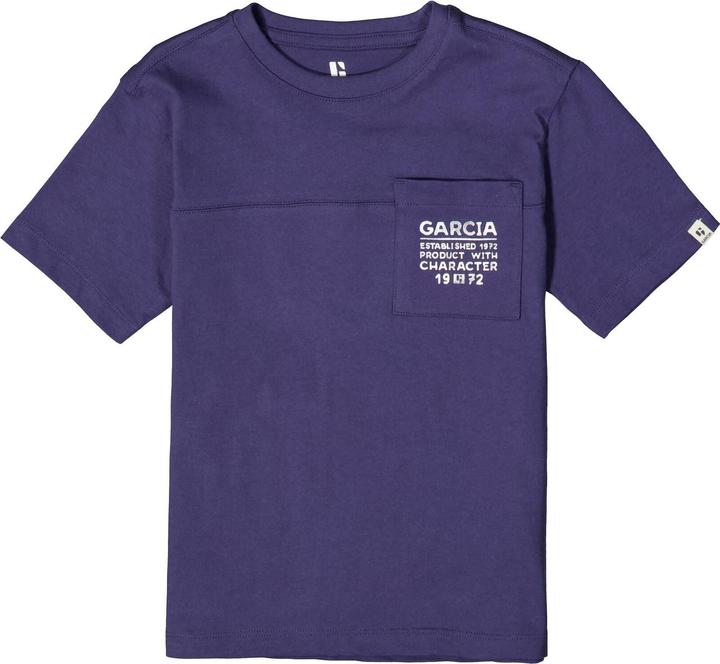 Image du produit Garcia T-shirt bleu avec poche poitrine (116, 122)
