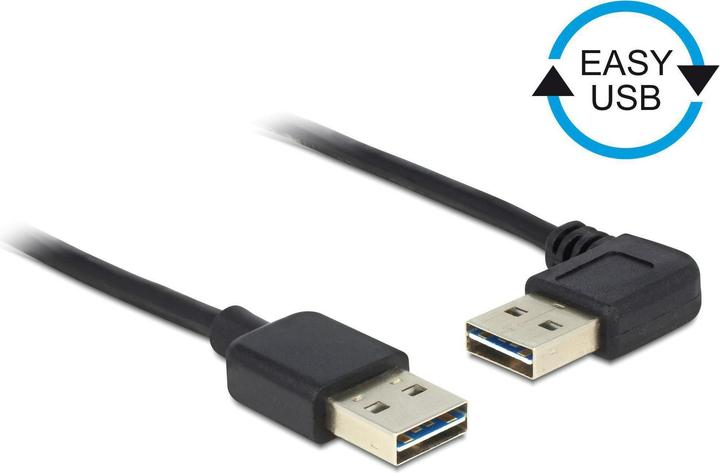 Immagine prodotto Delock Cavo USB2.0 Easy, A-St.-A.St., angolato (1 m, USB 2.0)