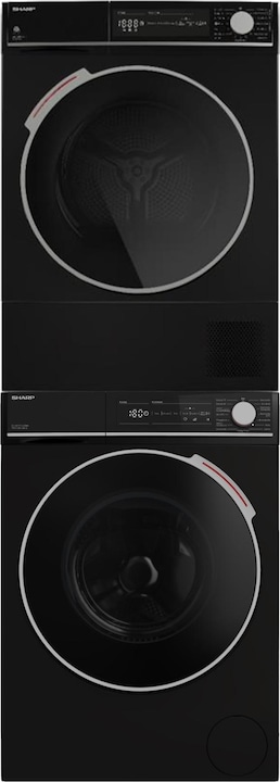 Actual product image Sharp Washing tower 8kg, black (8 kg)
