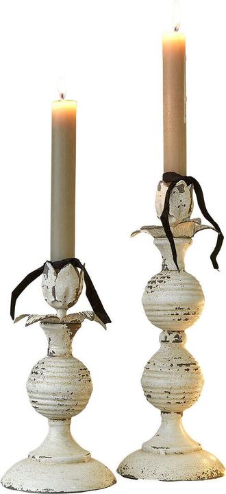 Immagine prodotto Loberon Kerzenhalter 2er Set Soliras antikgrau