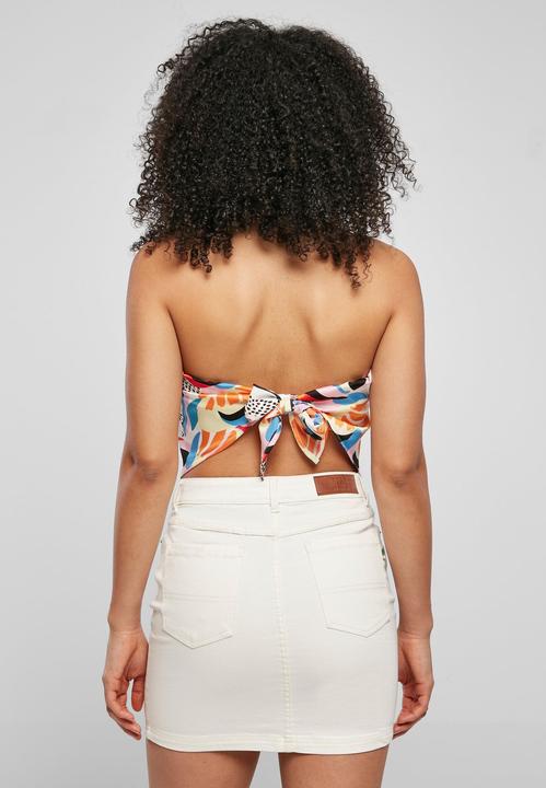 Immagine prodotto Urban Classics Top a triangolo da donna in raso AOP - 17922 (XL)