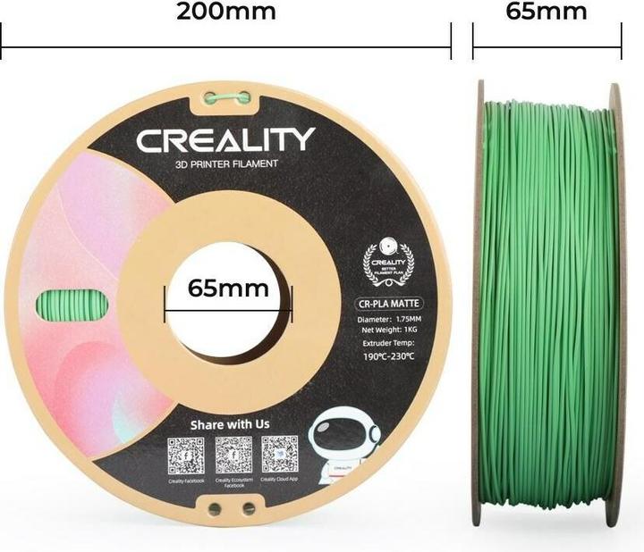 Immagine prodotto Creality Filamento PLA (PLA, 1.75 mm, 1000 g, Verde)